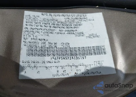 2002 Ford Taurus Sel z USA, uszkodzony, nr VIN 1FAFP56S72A135152